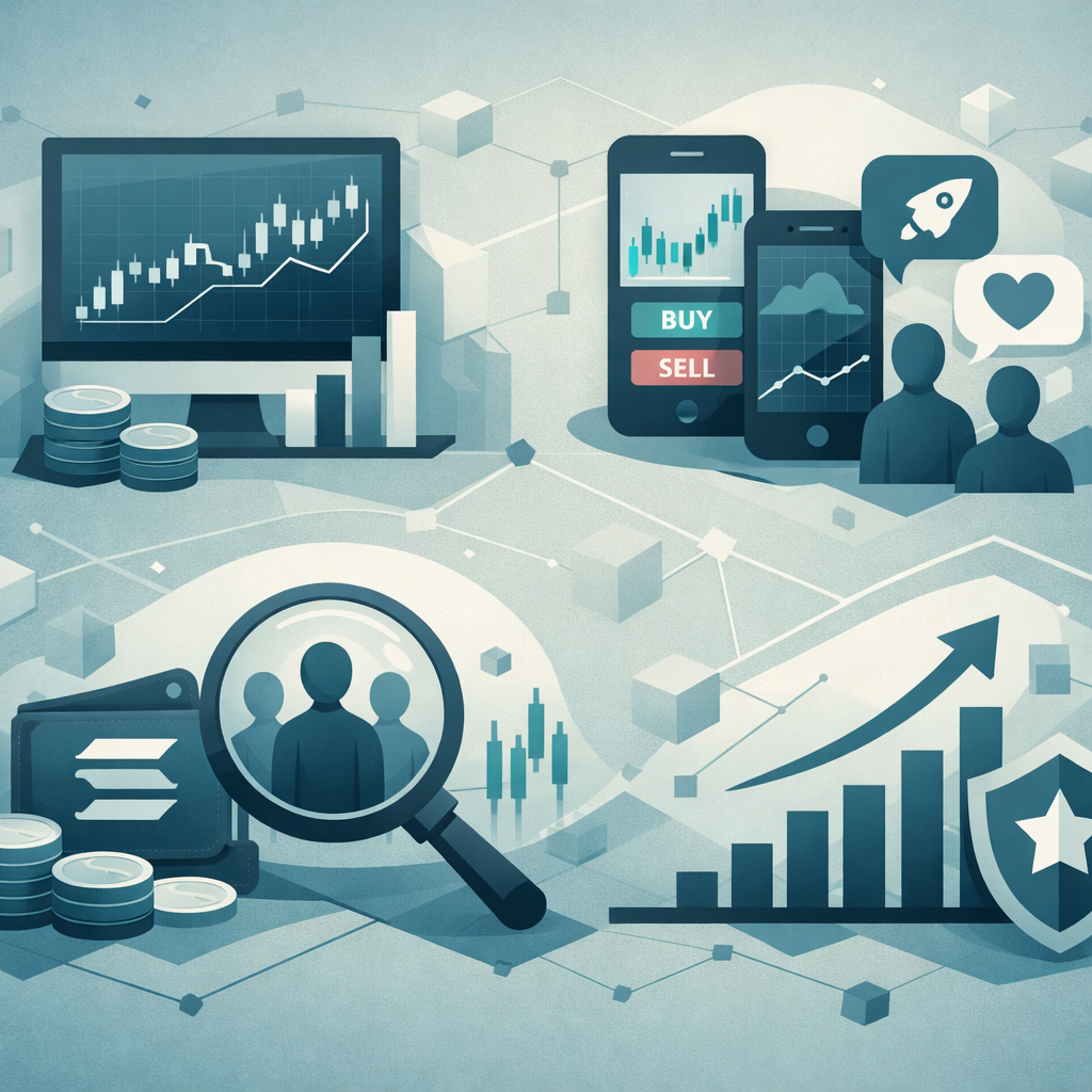 Trader dashboard showing DexScreener trending rank and Solana token volume growth - The 24-Hour Trending Plan (Realistic Numbers)