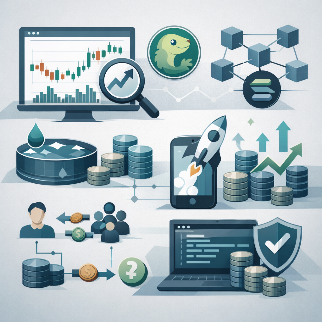 Trader analyzing GeckoTerminal charts for a Solana token with volume and liquidity metrics - Why GeckoTerminal is the “quiet king” of discovery