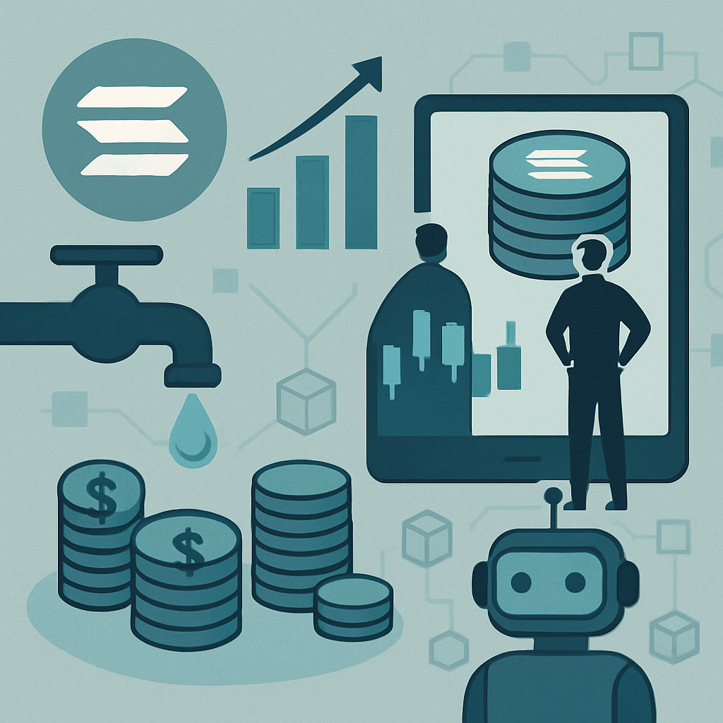 Solana token liquidity pools and trading volume chart on a DEX dashboard - The Solana Liquidity & Volume Playbook (Step‑By‑Step)